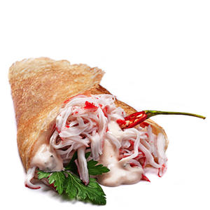 С крабовой начинкой и зеленью