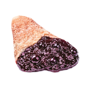 Блин с тертой смородиной