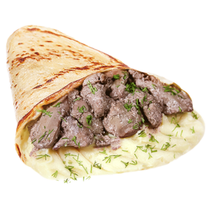 С печенью по-строгановски